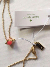 Load image into Gallery viewer, Kate Spade Necklace Womens Gold-Plated Long Blossom Scatter Pink Stone Crystal