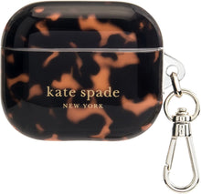 Load image into Gallery viewer, Kate Spade Airpods 3rd Gen Case Keyring Brown Tortoise Protective Bag Charm