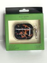 Load image into Gallery viewer, Kate Spade Airpods 3rd Gen Case Keyring Brown Tortoise Protective Bag Charm