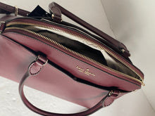 Load image into Gallery viewer, Kate Spade Payton Medium Dome Satchel Cherrywood Leather Crossbody Bag