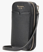 Load image into Gallery viewer, Kate Spade Phone Crossbody Womens Black Leather ZeeZee North South Bag
