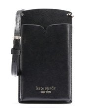 Load image into Gallery viewer, Kate Spade Phone Crossbody Womens Black Spencer Leather Slim Card Case Bag