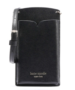 Kate Spade Phone Crossbody Womens Black Spencer Leather Slim Card Case Bag