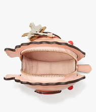 Load image into Gallery viewer, Kate Spade Puffy Fish Coin Purse Bag Charm  Small Pink Leather Wallet Guava