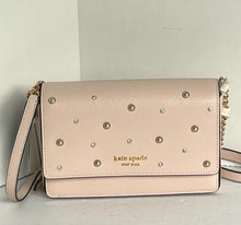 Load image into Gallery viewer, Kate Spade Purl Embellished Flap Chain Wallet Clutch Pearl Ivory Shoulder Bag