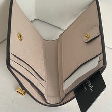 Load image into Gallery viewer, Kate Spade Purl Embellished Small Bifold Wallet Ivory Leather Pearl Snap Saffiano