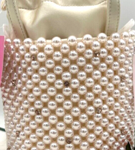 Load image into Gallery viewer, Kate Spade Pearl Purl Bucket Bag Ivory Crystal Beaded Chain Shoulder Strap