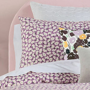 Kate Spade Queen Duvet Cover 3-Piece Set Pink Floral Cotton 94 x 92 Carnation