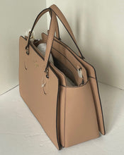 Load image into Gallery viewer, Kate Spade Reese Laurel Way Satchel Brown Leather Crossbody Bag Top Zip