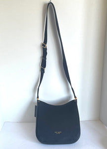 Kate Spade Roulette Medium Messenger Shoulder Bag Pebbled Leather Slim