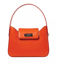 Load image into Gallery viewer, Kate Spade Sam Icon Mini Hobo Leather Crossbody 90s Spazzolato Bag Fiery Orange