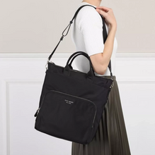 Load image into Gallery viewer, Kate Spade Sam Tote Convertible Backpack Black Large Laptop Bag Crossbody KSNYL