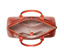 Load image into Gallery viewer, Kate Spade Louise Dome Leather Satchel Crossbody Medium Top Handle Tamarillo
