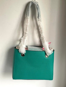 Kate Spade Shoulder Bag Tote Womens Blue Medium Leather Amelia Chain Strap.