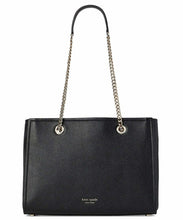 Load image into Gallery viewer, Kate Spade Shoulder Bag Womens Black Large Satchel Leather Amelia Chain