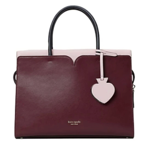 Kate Spade Satchel Shoulder Bag Large Leather Spencer Top Handle Cherrywood