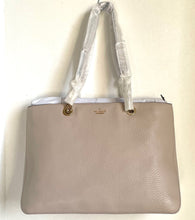 Load image into Gallery viewer, Kate Spade Shoulder Bag Womens Medium Off White Leather Top Zip Dee Tote
