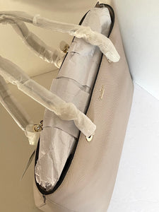 Kate Spade Shoulder Bag Womens Medium Off White Leather Top Zip Dee Tote