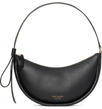 Load image into Gallery viewer, Kate Spade Smile Shoulder Bag Womens Black Leather Small Zip Top Pebbled