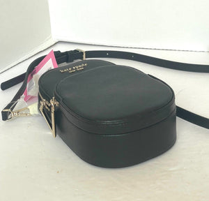 Kate Spade Spencer North South Phone Crossbody Black Leather Double Zip