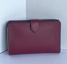 Load image into Gallery viewer, Kate Spade Staci Wallet Womens Medium Red Leather ID Bifold Snap Billfold