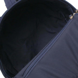 Kate Spade Taylor Medium Backpack Womens Blue Nylon Leather Multi Pocket