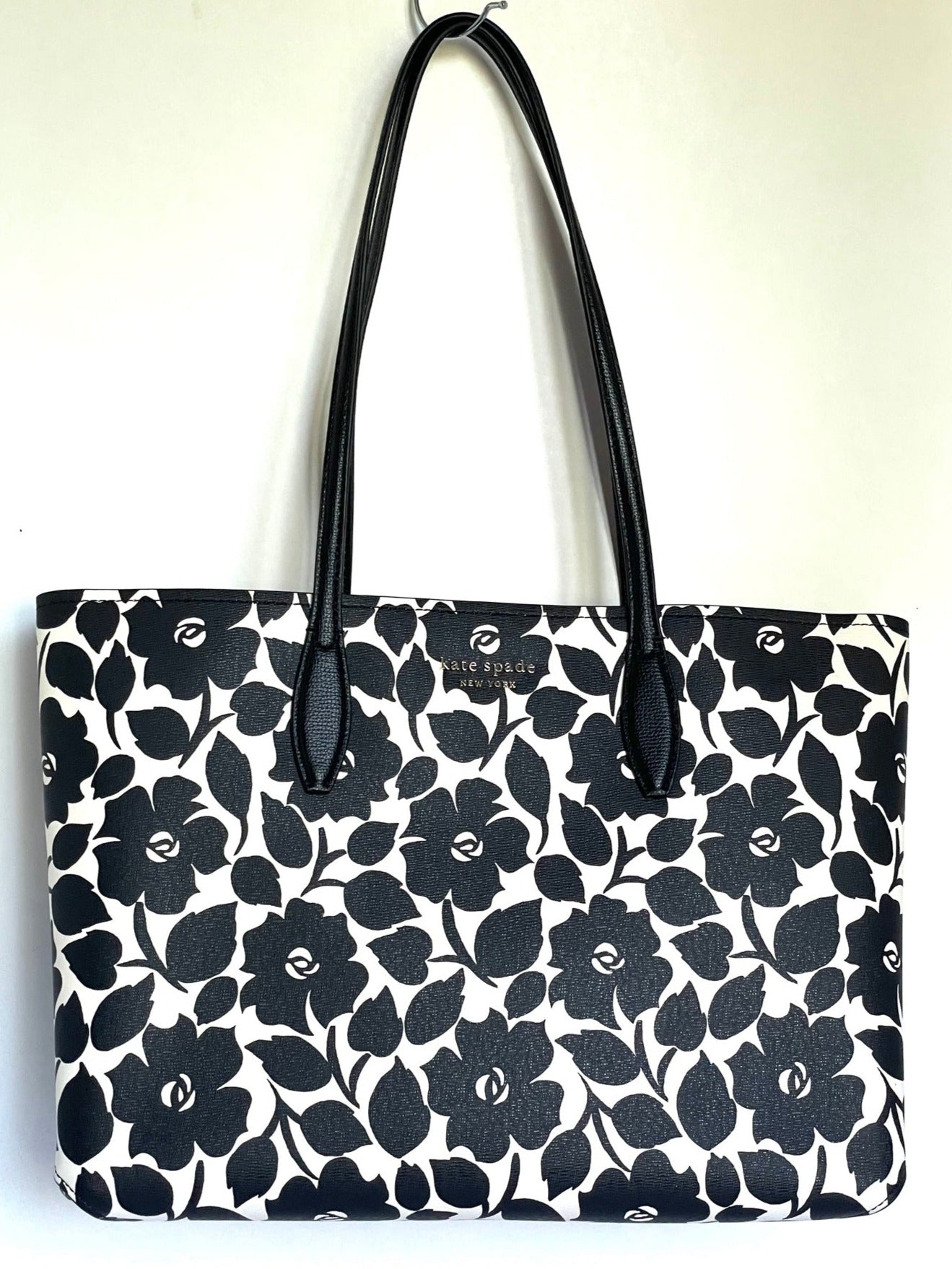 Kate Spade Black Leather Large Tote Bag/purse