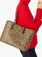 Load image into Gallery viewer, Kate Spade Tote Womens Large Brown Leopard All Day Structured Tote w Wristlet