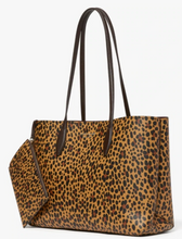 Load image into Gallery viewer, Kate Spade Tote Womens Large Brown Leopard All Day Structured Tote w Wristlet