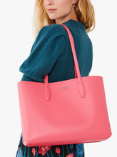 Load image into Gallery viewer, Kate Spade Tote Womens Pink Large All Day Leather Shoulder Bag Wristlet Orchid