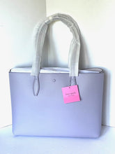 Load image into Gallery viewer, Kate Spade Tote Womens Pink Large All Day Leather Wristlet Shoulder Bag Lilac