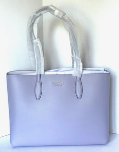 Kate Spade Tote Womens Pink Large All Day Leather Wristlet Shoulder Bag Lilac
