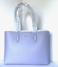 Load image into Gallery viewer, Kate Spade All Day Tote Pink Large  Leather Wristlet Shoulder Bag Lavender