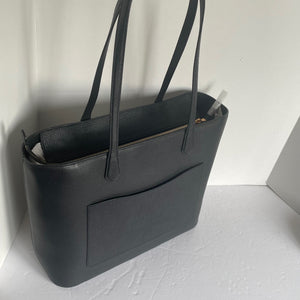 Kate Spade Veronica Large Tote Black Pebbled Leather Structured Shoulder Bag