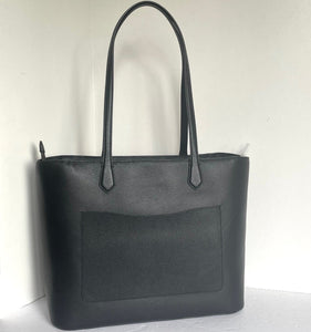 Kate Spade Veronica Large Tote Black Pebbled Leather Structured Shoulder Bag