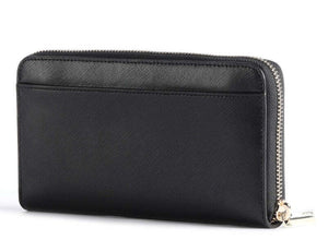 Kate Spade Wallet Womens Large Black Leather Continental Spencer Zip-Around