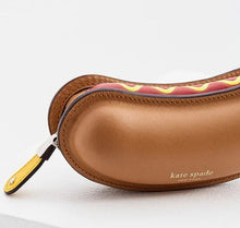 Load image into Gallery viewer, Kate Spade 3D Hot Dog Wallet Womens Love NYC On A Roll Coin Purse Bag Charm