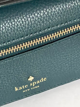 Load image into Gallery viewer, Kate Spade Wallet iPhone Wristlet Womens Blue Bifold Slim Leather Bifold Tech