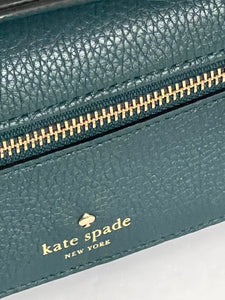 Kate Spade Wallet iPhone Wristlet Womens Blue Bifold Slim Leather Bifold Tech