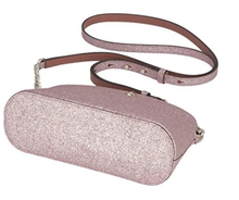 Load image into Gallery viewer, Kate Spade Crossbody Womens Rose Gold Trio Glitter Makeup Pouch, Card Case