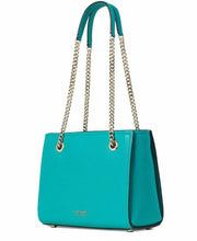 Load image into Gallery viewer, Kate Spade Women’s Small Amelia Pebble Leather Chain Shoulder Bag Tote, Blue