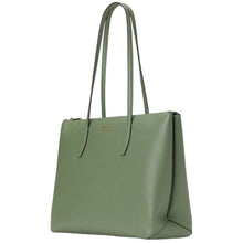 Load image into Gallery viewer, Kate Spade Women’s All day Large Work Laptop Tote Leather Zip-Top Bag, Romaine