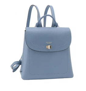 Kate Spade Backpack Women’s Medium Blue Essential Turnlock Flap Leather