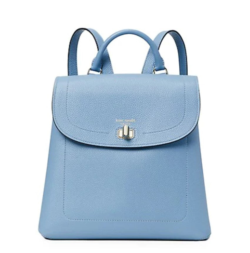 Kate Spade Backpack Women’s Medium Blue Essential Turnlock Flap Leather