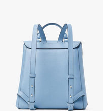 Load image into Gallery viewer, Kate Spade Backpack Women’s Medium Blue Essential Turnlock Flap Leather