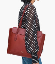 Load image into Gallery viewer, Kate Spade Womens Large Work Tote Essential Turnlock Leather Red Bag