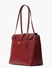 Load image into Gallery viewer, Kate Spade Womens Large Work Tote Essential Turnlock Leather Red Bag