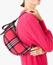 Load image into Gallery viewer, Kate Spade Women’s Smile Small Shoulder Bag with Foliage Red Plaid Zip Top