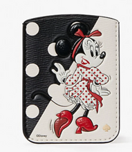 Load image into Gallery viewer, Kate Spade X Disney Pocket Phone Sticker Minnie Mouse Leather Card Holder