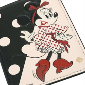 Kate Spade X Disney Pocket Phone Sticker Minnie Mouse Leather Card Holder